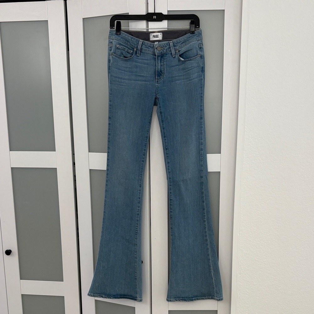 PAIGE Women's Blue Flare Jeans